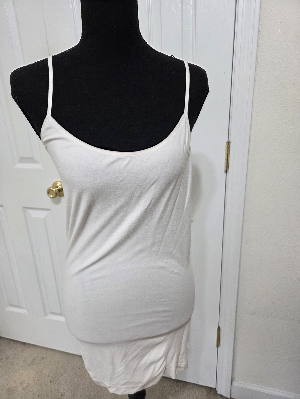 Cream Women's Spaghetti Strap Tank Top